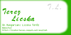 terez licska business card
